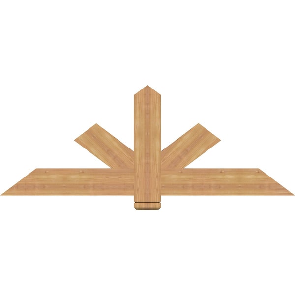 Ekena Millwork Kennewick Timber Gable Bracket, Western Red Cedar, 60"W x 22"H x 1 1/2"D x 5 1/2"F, 9/12 Pitch GBW060X22X0206KEN00SWR - main